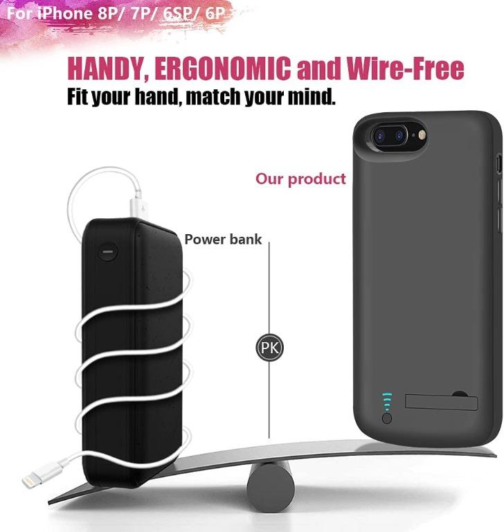 [Upgraded] RUNSY Battery Case for iPhone 8 Plus / 7 Plus / 6S Plus / 6