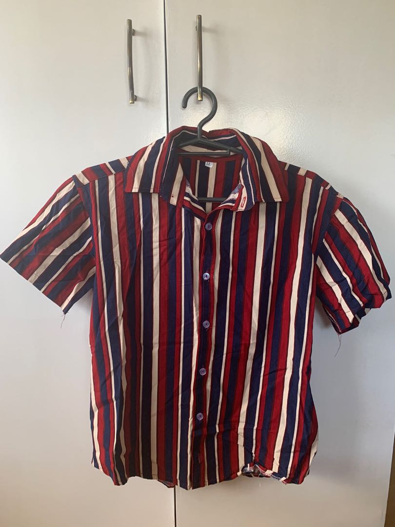 horizontal striped polo