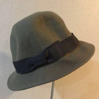 Vintage Global Work Wool Fedora Hat - Army Green