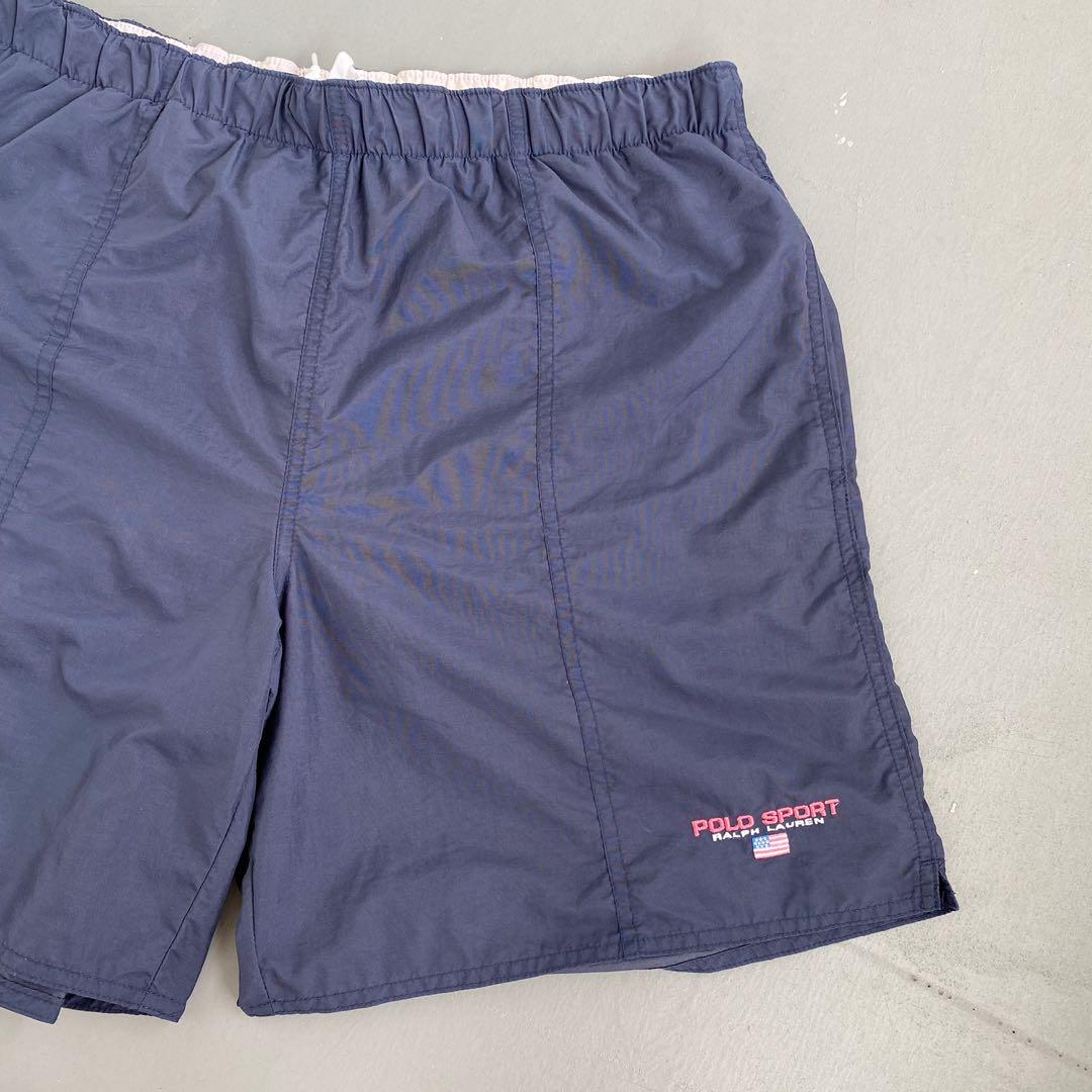 Vintage Polo Sport Ralph Lauren Navy Nylon Shorts