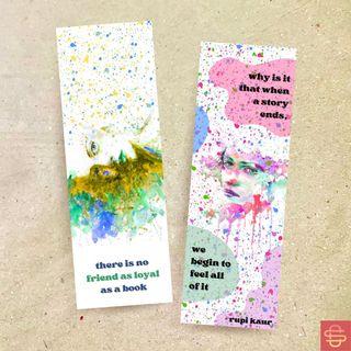 Watercolor Girls Bookmark