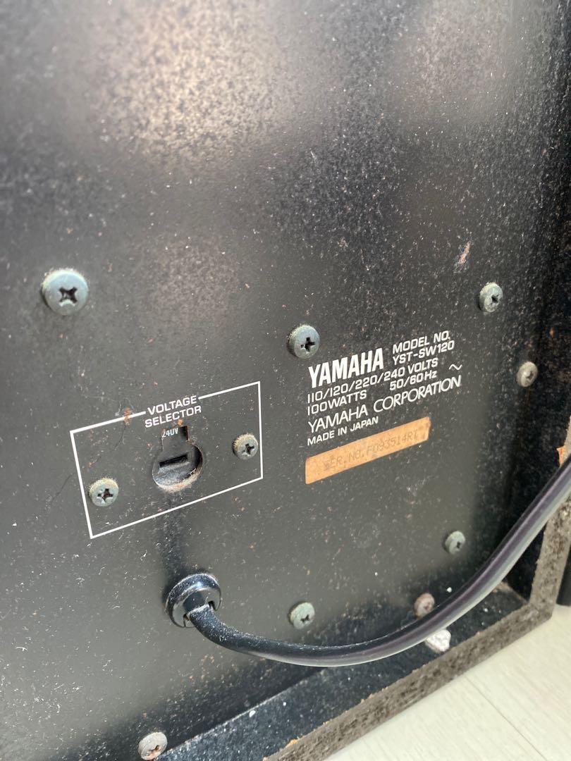 Yamaha YSTSW120 Subwoofer Bookshelf Speaker, Audio, Soundbars