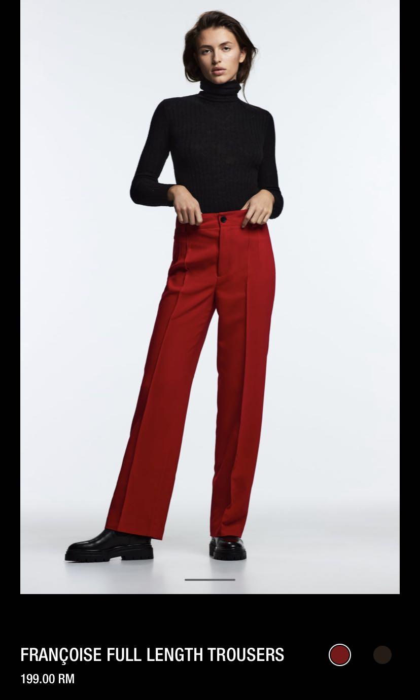 Red ZARA Pants Outfits Youll Love How To Style Red Trousers  YouTube