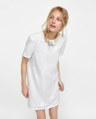 linen white dress zara