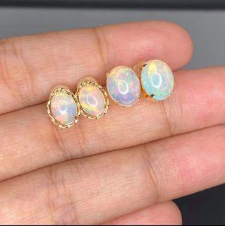 18k Japan Opal earrings