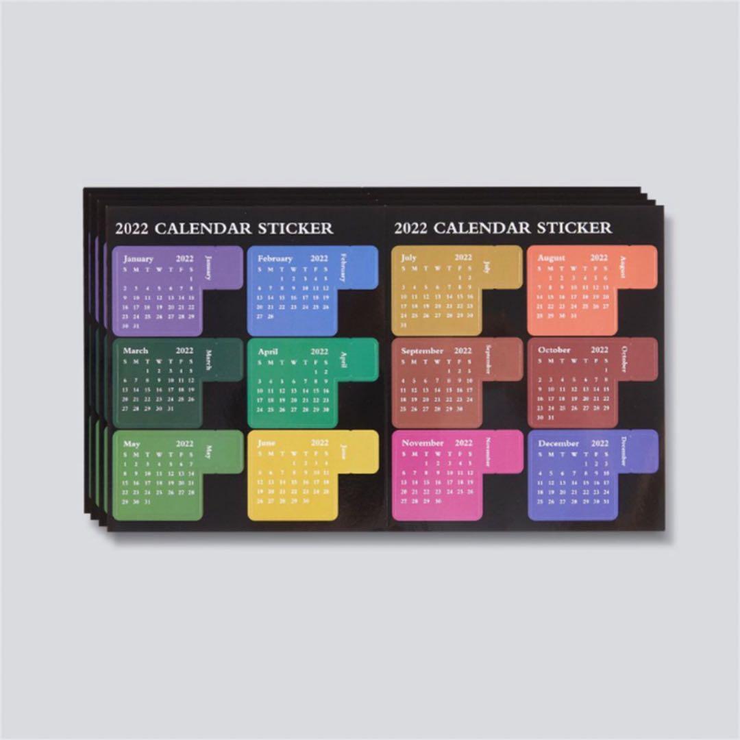 Mica Calendar 2022 $5 [2022 Calendar Index Label Organizer Planner Notebook Index], Hobbies &  Toys, Stationery & Craft, Other Stationery & Craft On Carousell