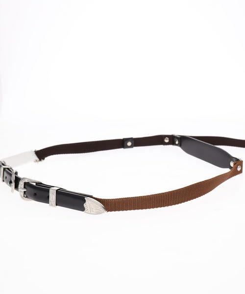 ??日本直送代購【 TOGA PULLA 】 Leather Nylon Tape Belt ‼️預訂 