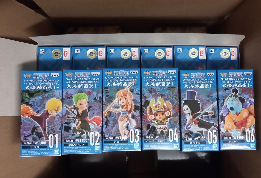 全新banpresto 原箱返貨wcf Wt 100 紀念one Piece 海賊王大海賊百景1 Vol 1 全套6款 原盒12小盒另議 山治卓洛娜美喬巴布魯克 粉嶺 上水全日交收其他地點互就 興趣及遊戲 玩具 遊戲類