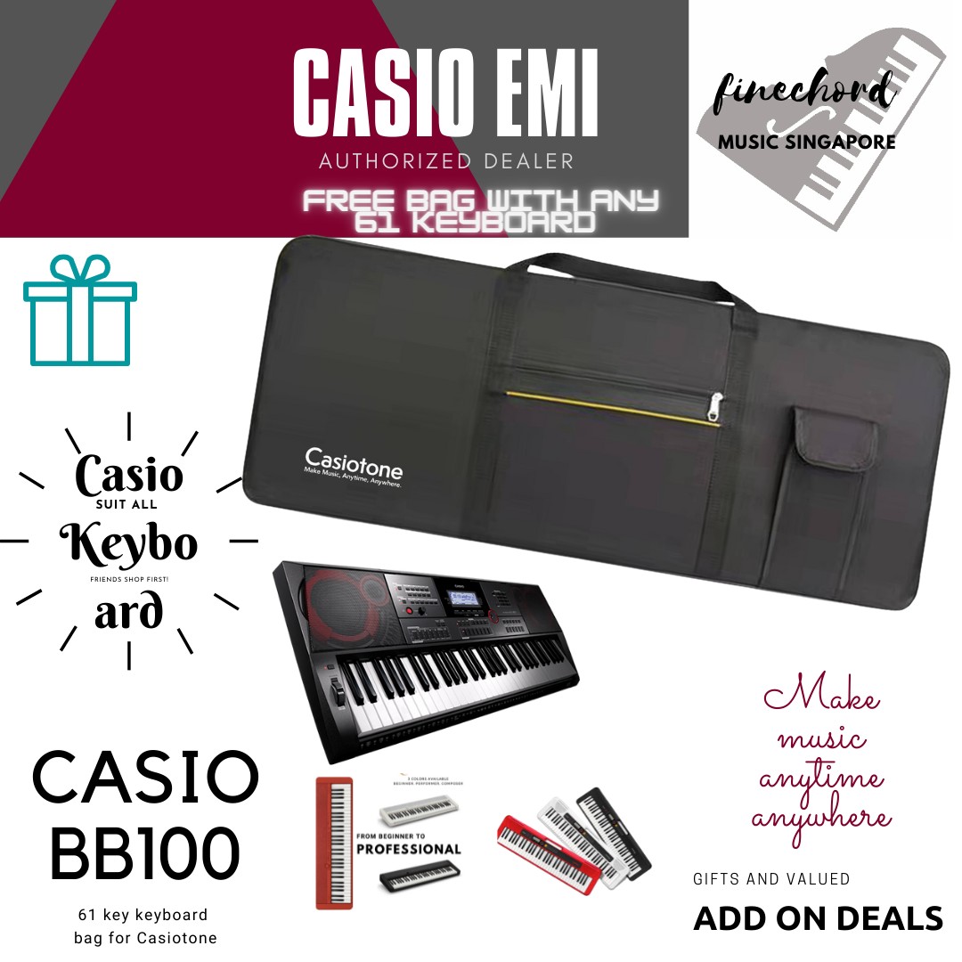 Brandnew Casiotone 61 keys keyboard bag Hobbies Toys Music