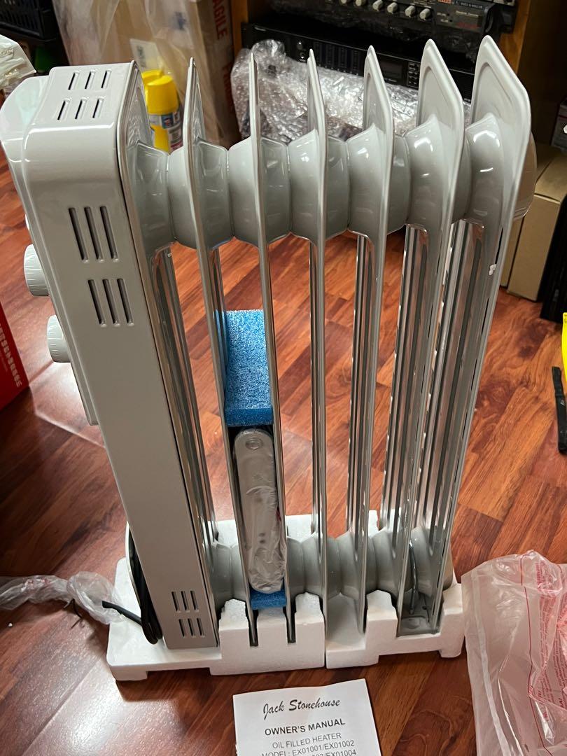 全新] Jack Stonehouse Oil Filled Radiator heater 油壓式暖氣1500W 暖爐電暖爐, 家庭電器,  冷氣機及暖風機- Carousell