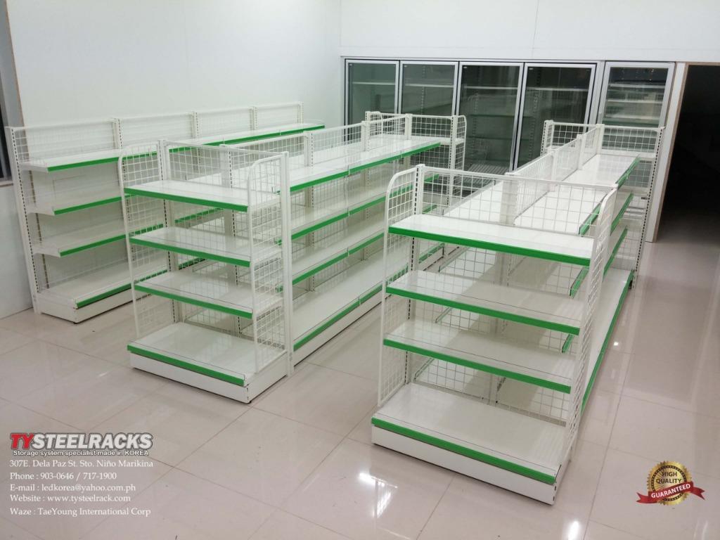 Adjustable Grocery Gondola Type Steel Rack, Furniture & Home Living ...