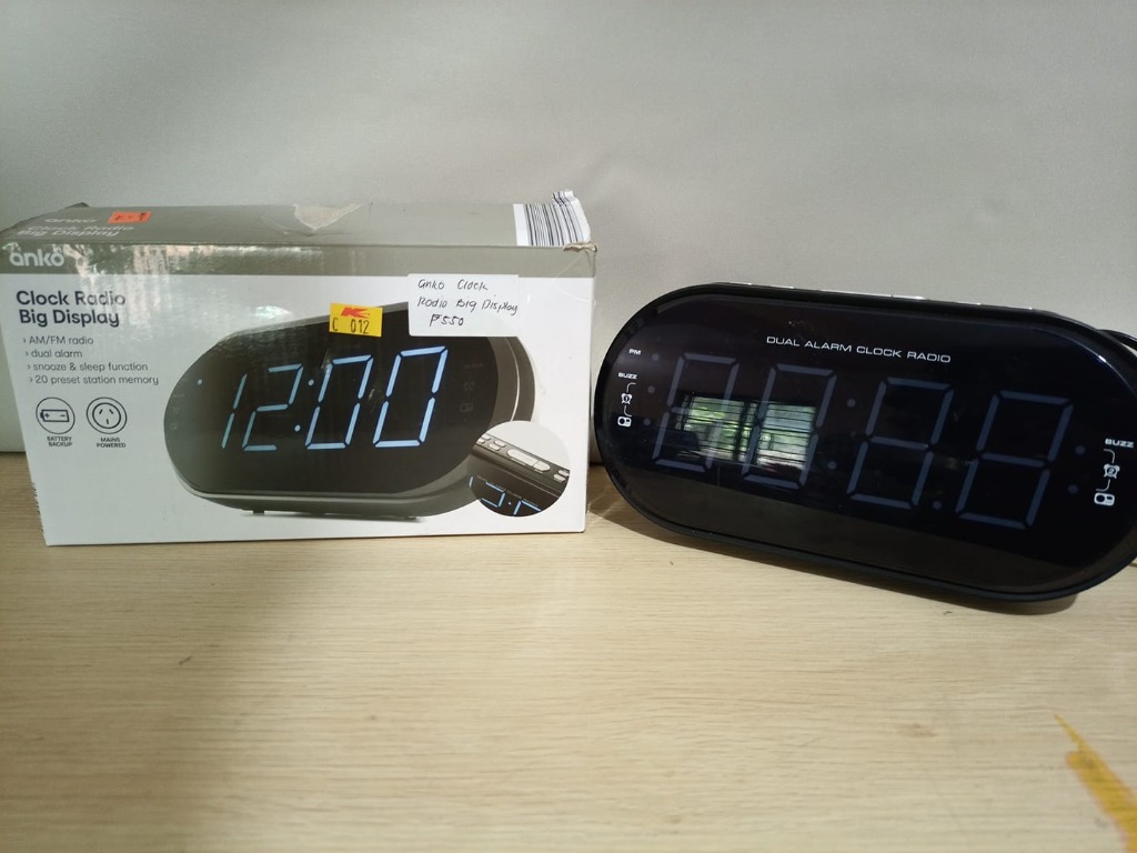 ANKO CLOCK RADIO BIG DISPLAY!, Furniture & Home Living, Home Decor