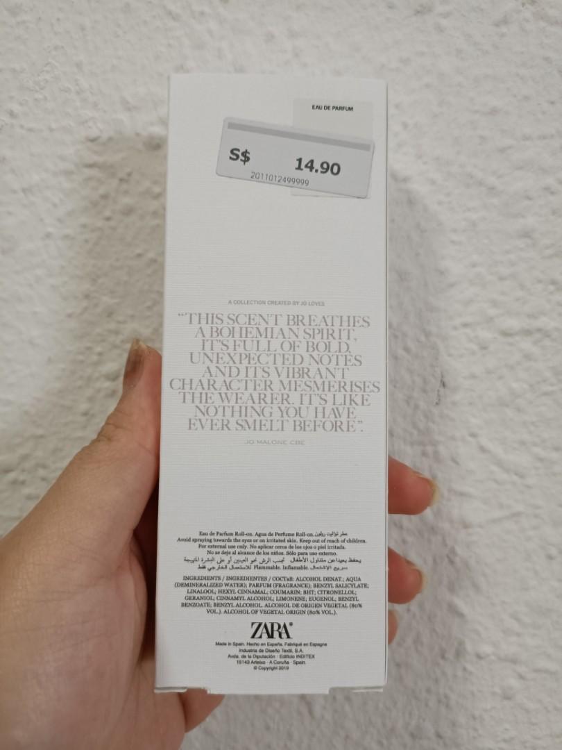 BNIB 10ML ZARA X JO MALONE BOHEMIAN BLUEBELLS PERFUME., Beauty