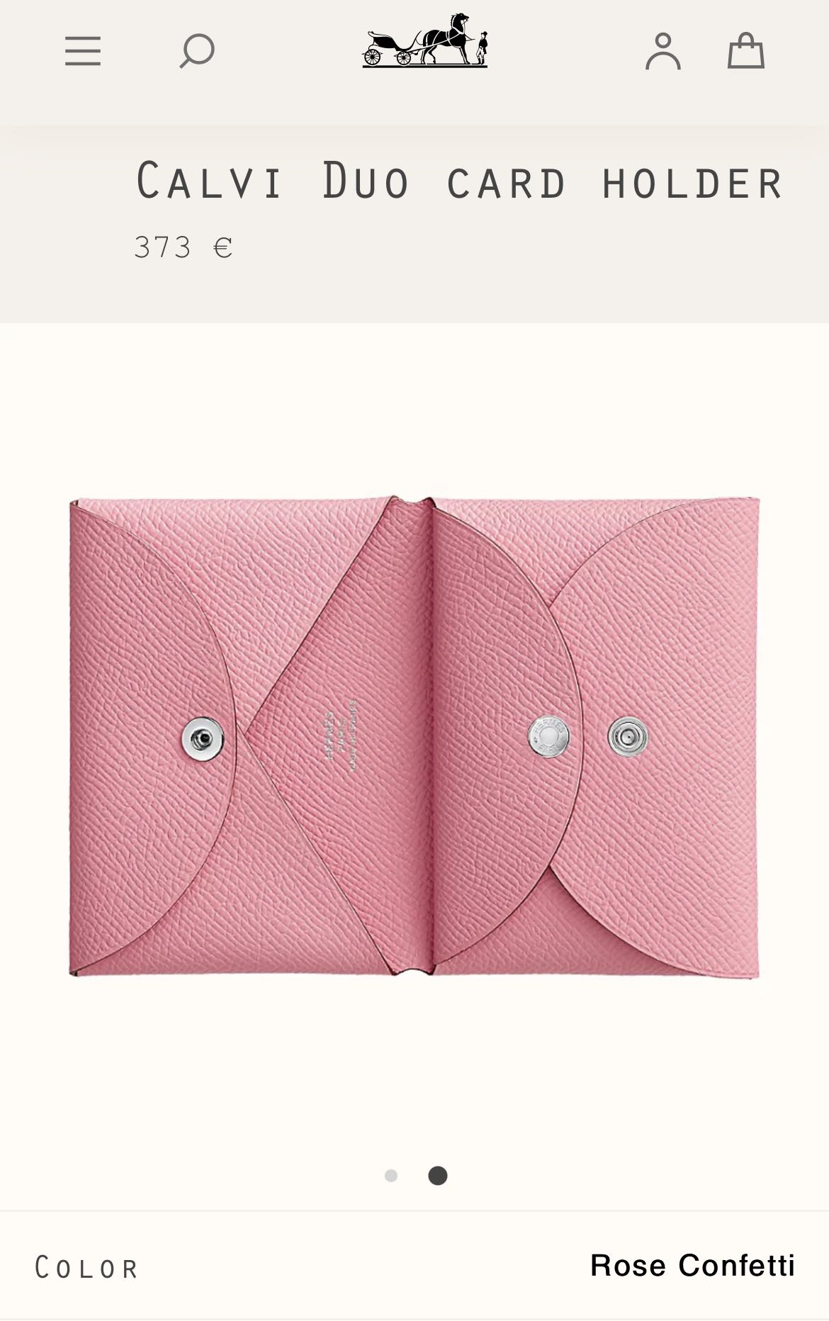 Got this cute calvi duo!! Unfortunately not a verso but here's what fi, hermes card holder