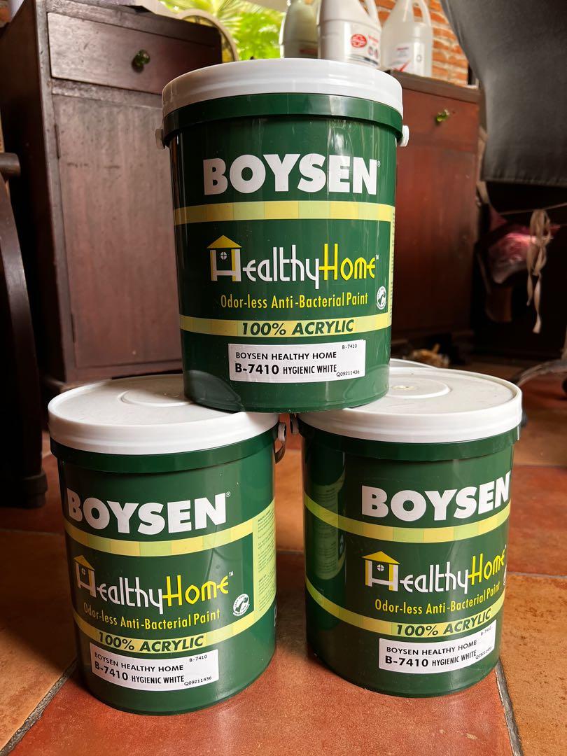 Boysen Healthy Satin Hygeinic White (4L), Furniture & Home Living, Home