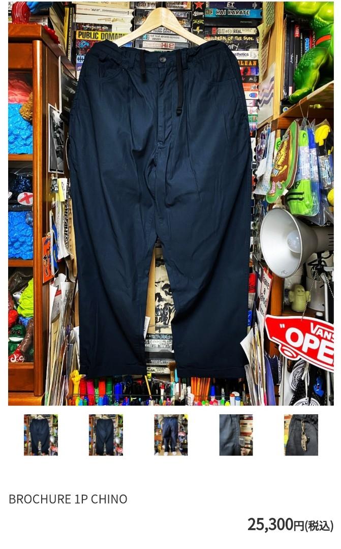 100%品質保証 BROCHURE 1P CHINO navy S - パンツ