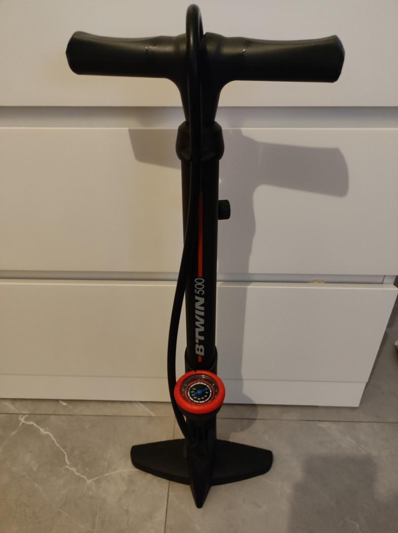 BTWIN 500 floor pump Sports Equipment Bicycles Parts Parts
