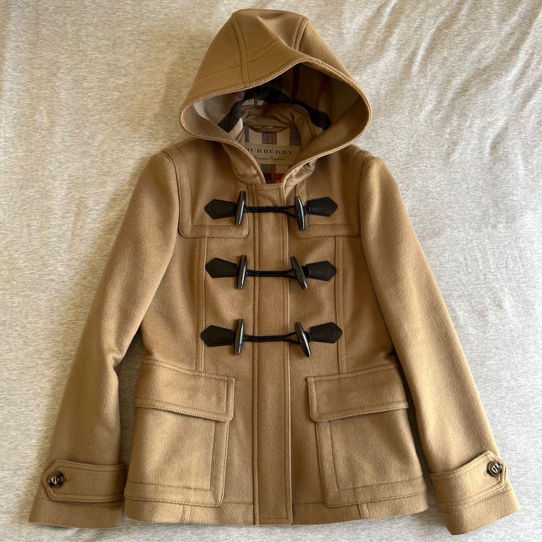 BURBERRY經典牛角扣連帽外套正品國外購入, 名牌精品, 精品服飾在旋轉拍賣