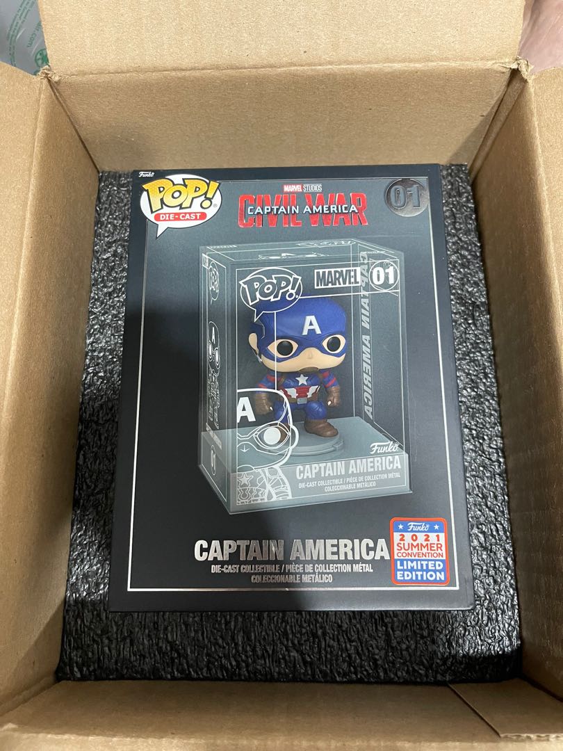Captain America Die Cast Funko, Hobbies & Toys, Collectibles & Memorabilia, Fan Merchandise on