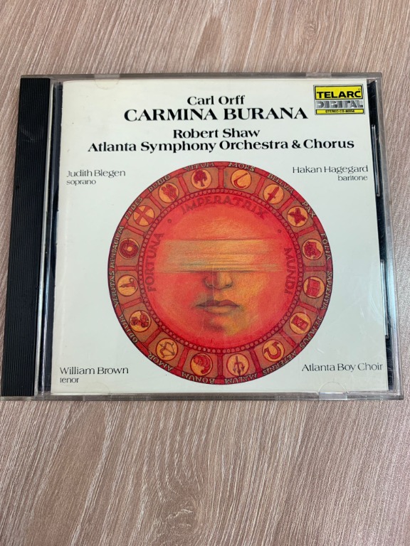 Carl Orff Carmina Burana CD Telarc CD80056 日本松下內圈刻字布