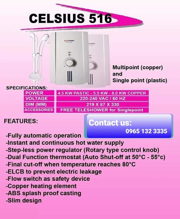 Centralized and Instant Water Heater, TV & Home Appliances, Water