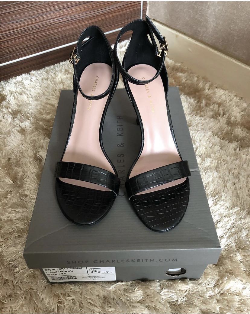 Charles and keith open toe heels cheap