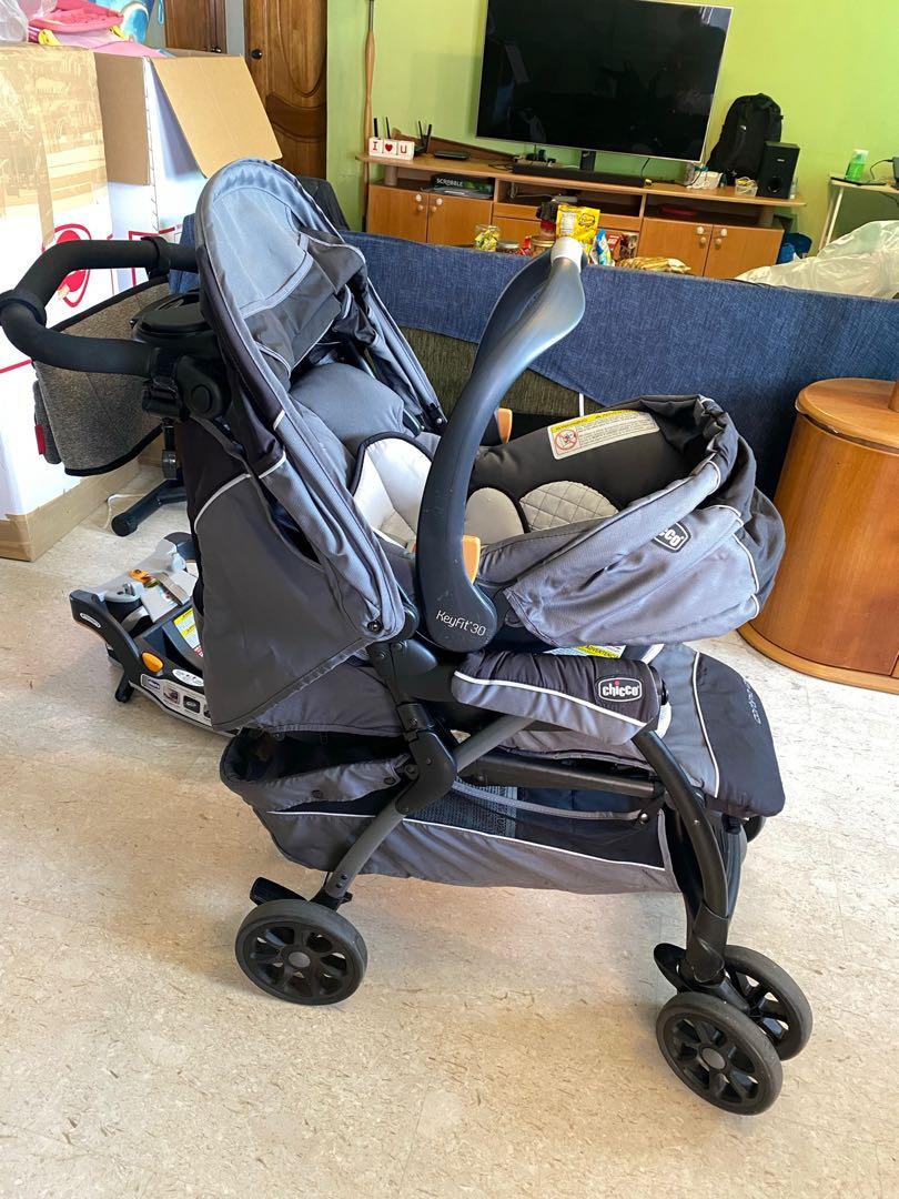 CHICCO CORTINA CX TRAVEL SYSTEM IRON USA STROLLER CAR SEAT