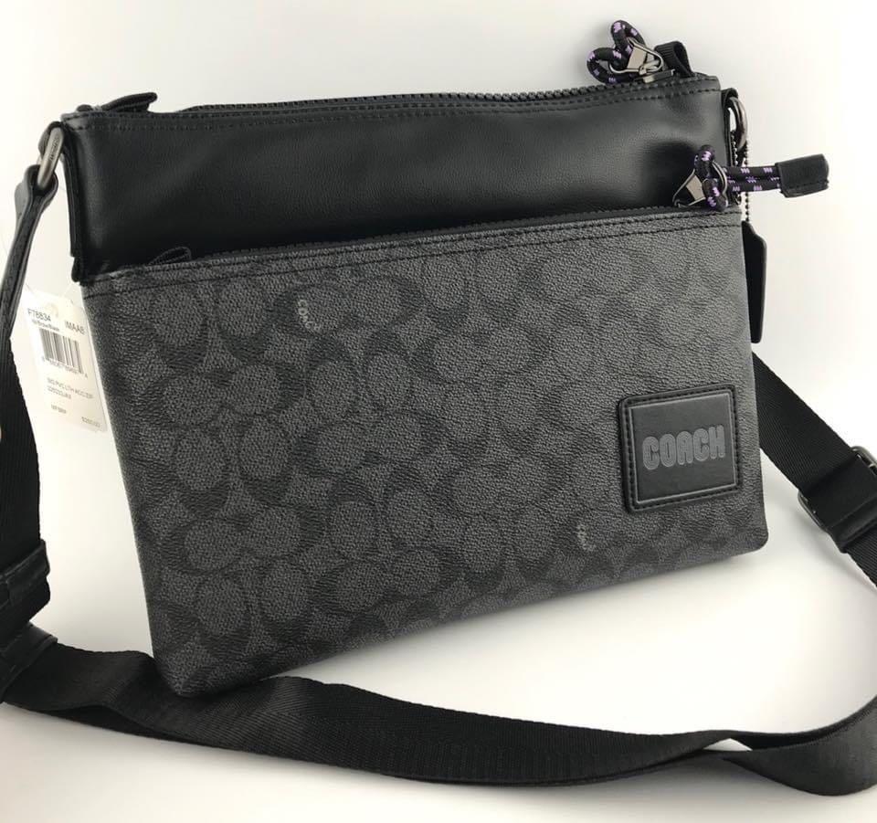 Coach Pacer Crossbody in Signature Canvas with Coach Patch, Men's