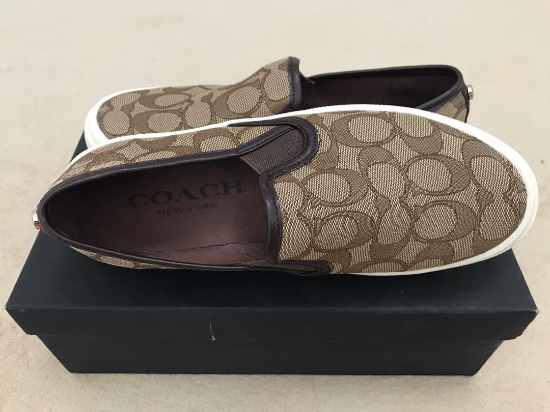 Coach slip hotsell on shoes womens