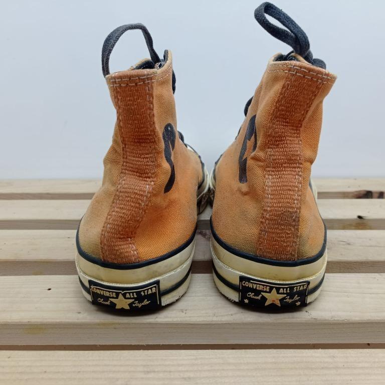 Converse Chuck 70 Vintage Canvas High Top orange sneakers pria merk converse type Chuck 70 Vintage Canvas High Top warna orange size 41.5 Fesyen Pria Sepatu Sneakers di Carousell