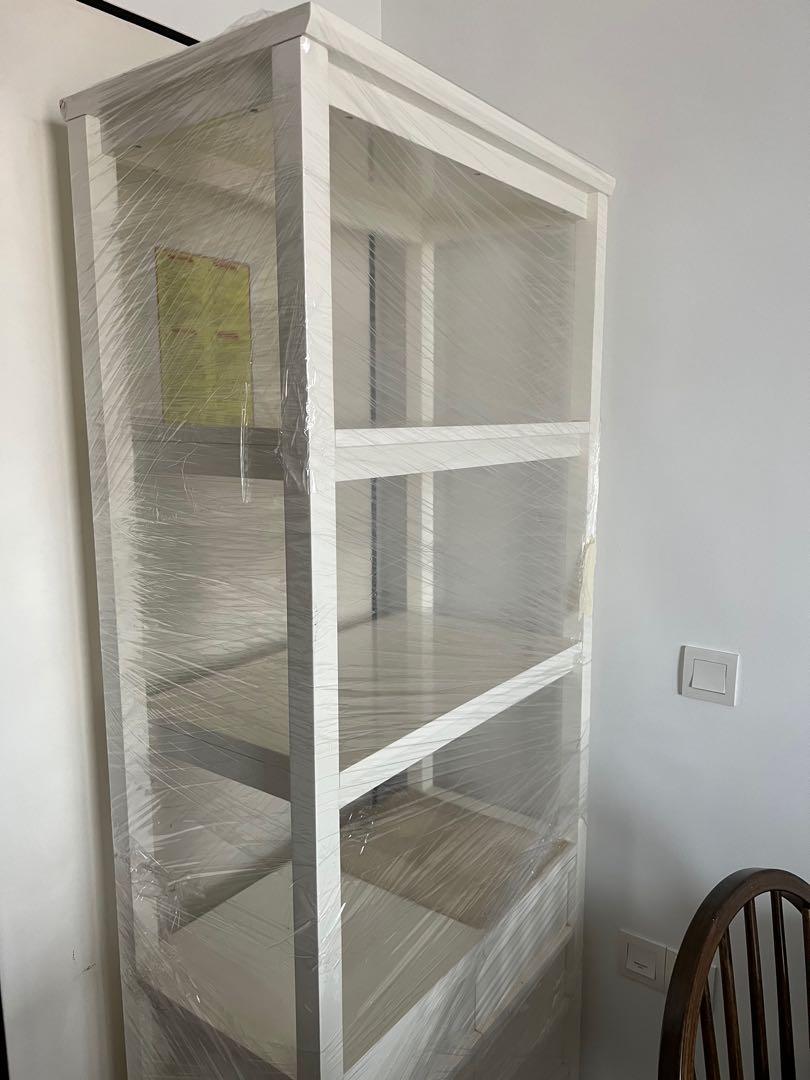 Crate & Barrel Spotlight bookcase display shelving with base