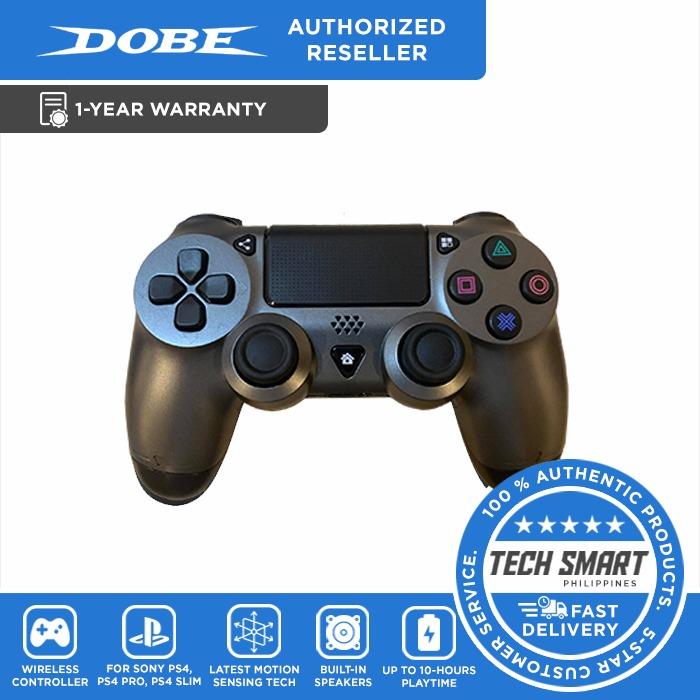 DOBE Wireless Game Controller Compatible with PS4/ Slim/ Pro Console (Category: Controllers) located in Manila. Submitted by techsmartph (Listing ID 1067843009, Image 2). Description: Black - PHP 795 Grey - PHP 795 * Third-party Controller--Compatible with PS4/Slim/Pro console * Latest motion sensing technology--- Improved analog sticks and trigger buttons allow for unparalleled accuracy with every move. * A built-in speakers that sit within the 