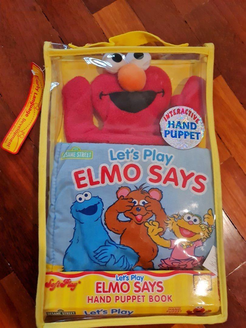 Elmo Hand Puppet Book, Hobbies & Toys, Books & Magazines, Children's Books  on Carousell