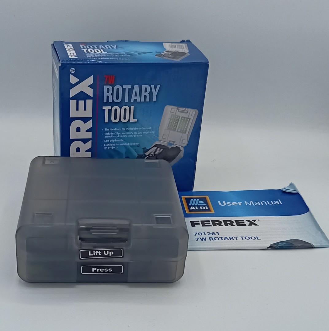 Ferrex Workzone Heavy Duty 18 Volts Rotary Tool Kit AC Engraver