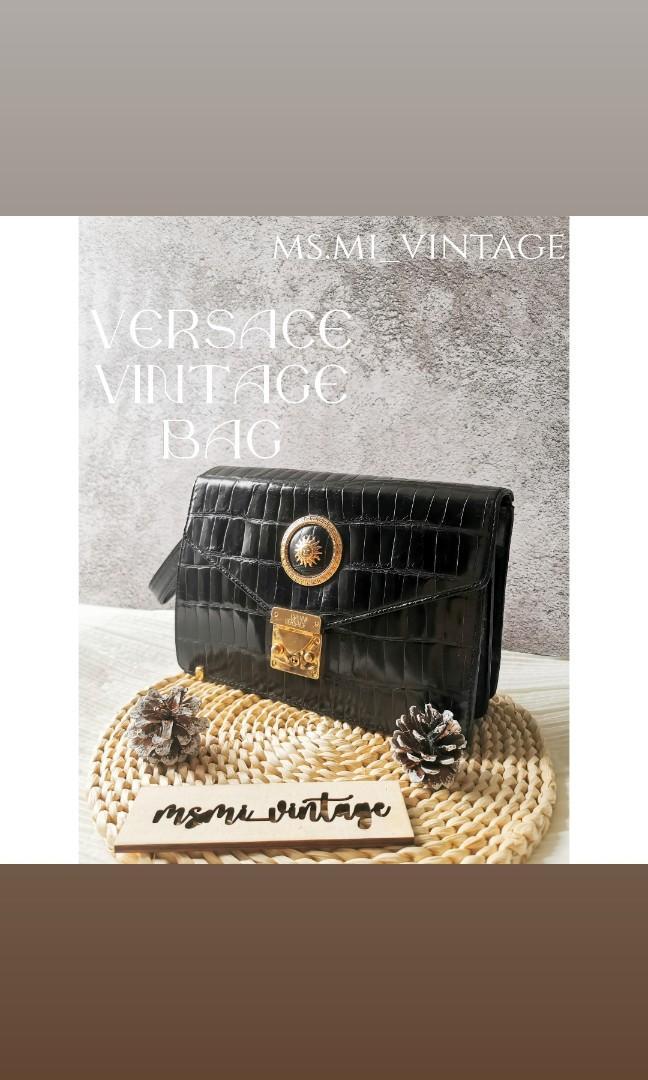 GIANNI VERSACE vintage bag, 名牌, 手袋及銀包- Carousell