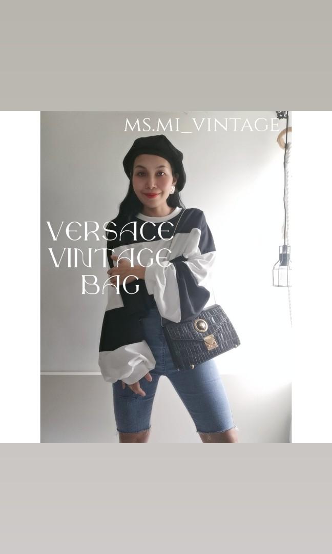 GIANNI VERSACE vintage bag, 名牌, 手袋及銀包- Carousell