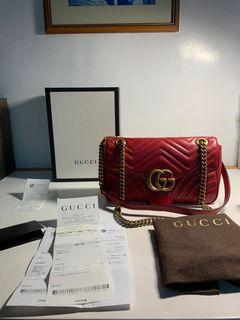 Gucci  Marmont Matelasse GG Small Red