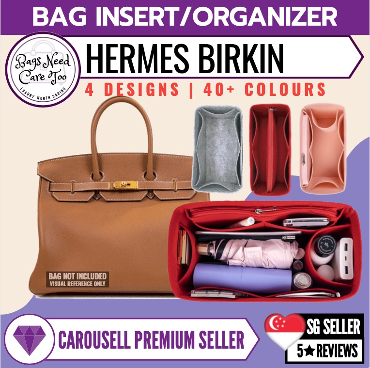 Hermes birkin bag insert/liner/organizer 25/30