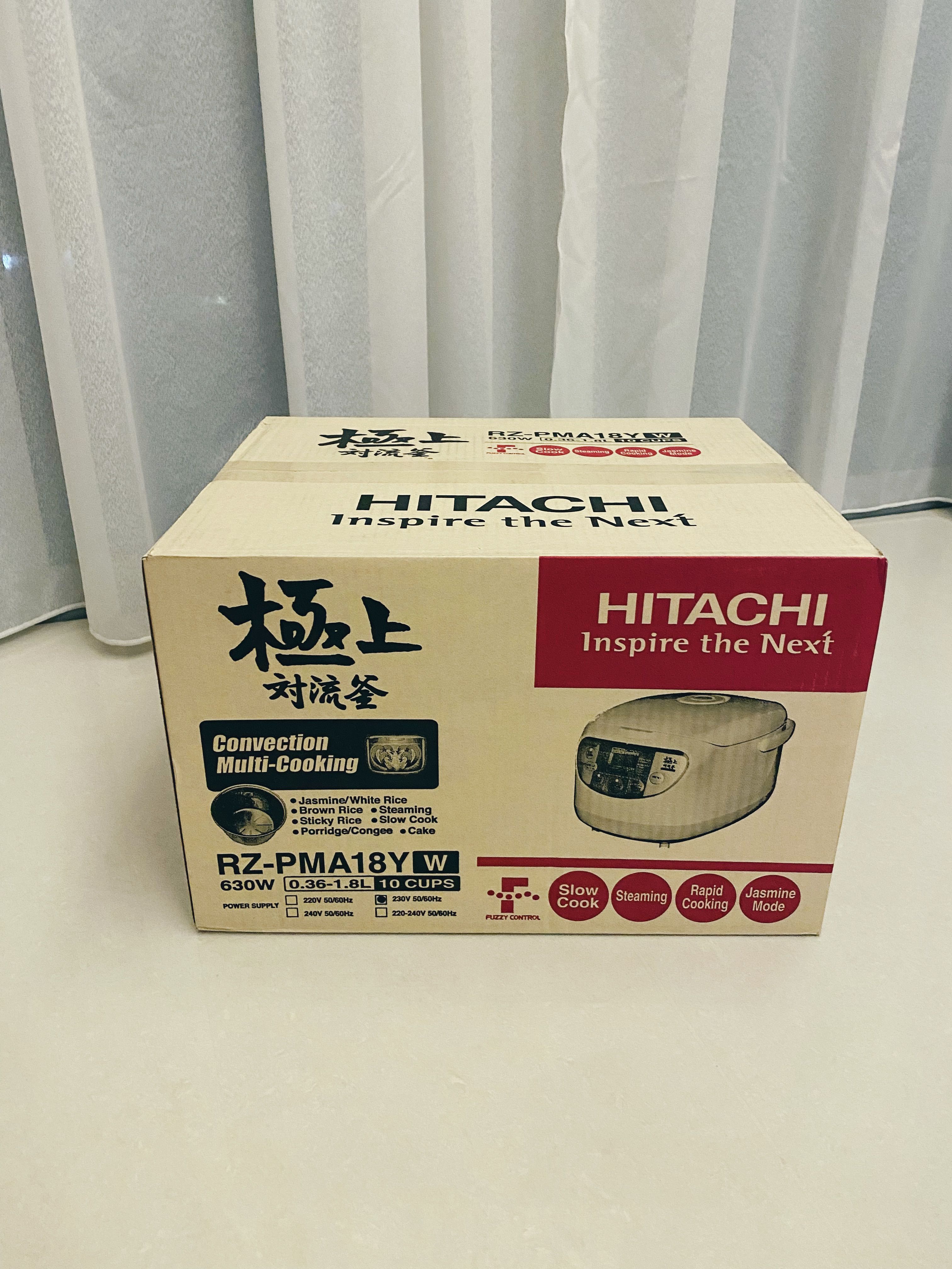 Hitachi Rice Cooker RZPMA18Y, TV & Home Appliances, Other Home