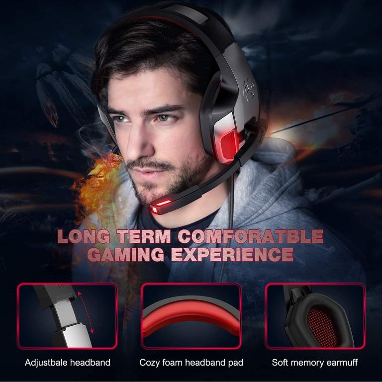 Hunterspider Gaming Headset for PS4,Stereo Wired Over-Head Gaming ...