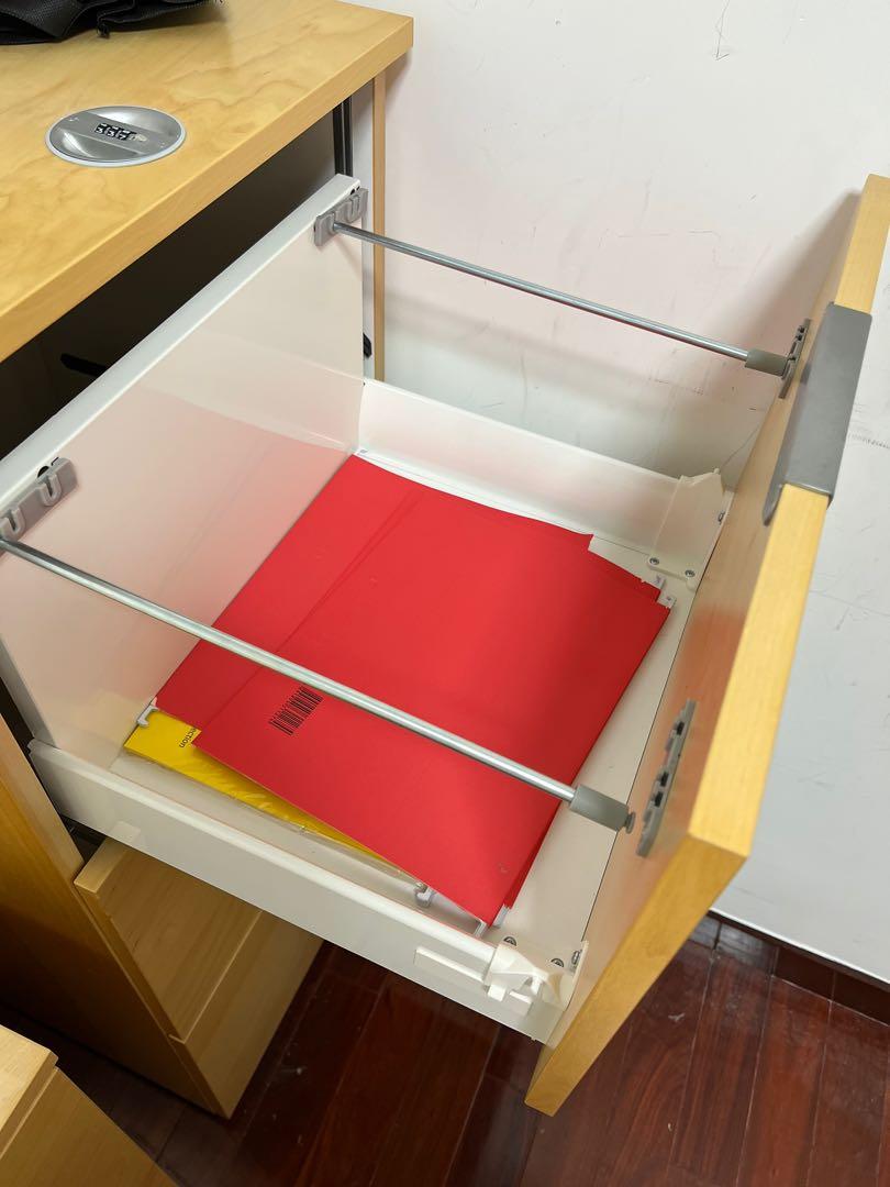 IKEA filing with lock, 傢俬＆家居, 傢俬, 書櫃、櫃子及架 Carousell