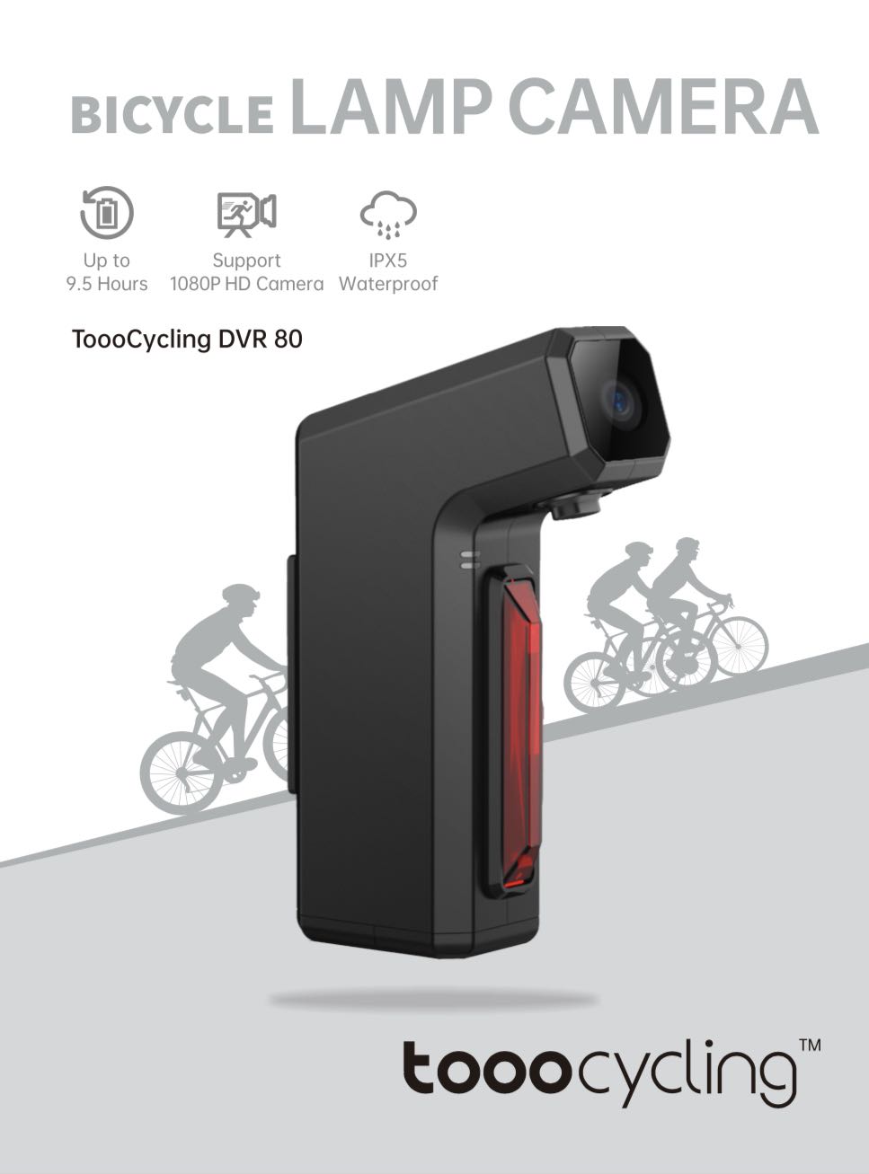 TOOO Cycling Camera With Action Cam Version 2 For Roadbike , Foldable