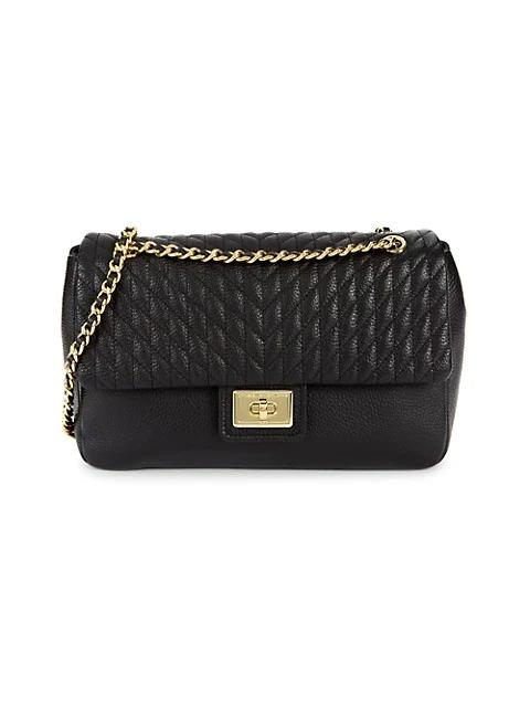 Karl Lagerfeld Paris Agyness Quilted Leather Shoulder Bag, Luxury, Bags &  Wallets on Carousell