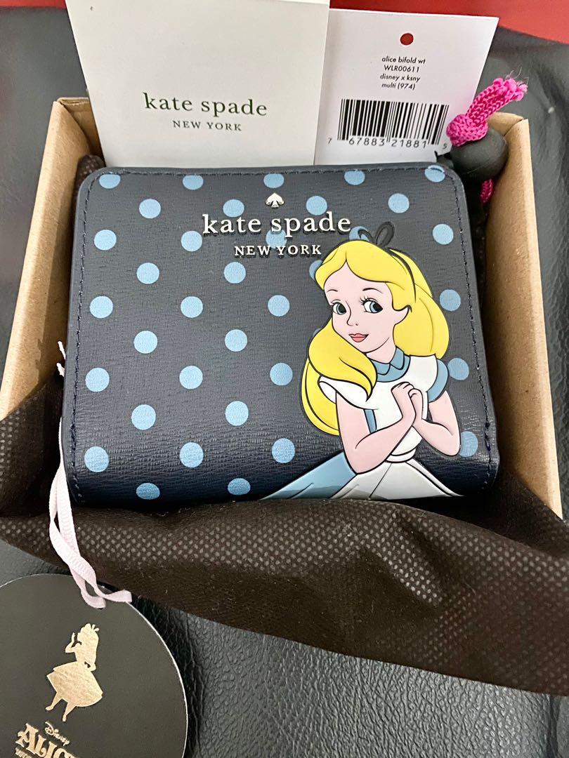 Kate Spade x Disney Alice In Wonderland Bifold Wallet, Fesyen Wanita