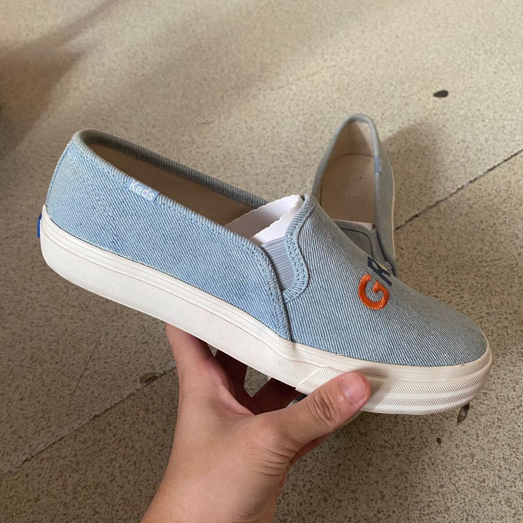 Keds Light Blue Denim GRL PWR Slip Ons
