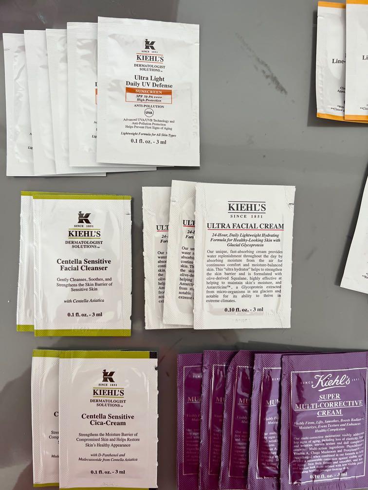 Kiehl’s sample pack, Beauty & Personal Care, Face, Face Care on Carousell
