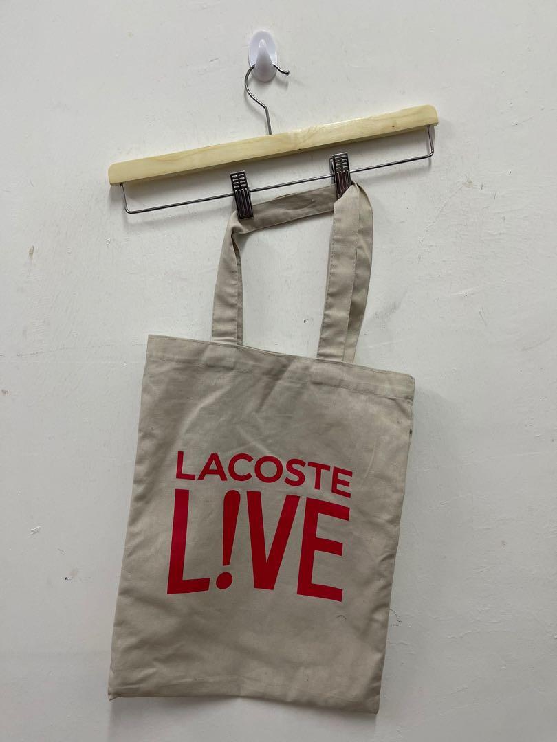 Lacoste Live Tote Bag Men S Fashion Accessories Others On Carousell