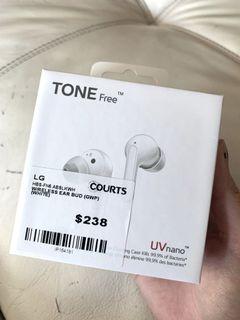 LG Wireless Bluetooth Earbuds (White, BN)