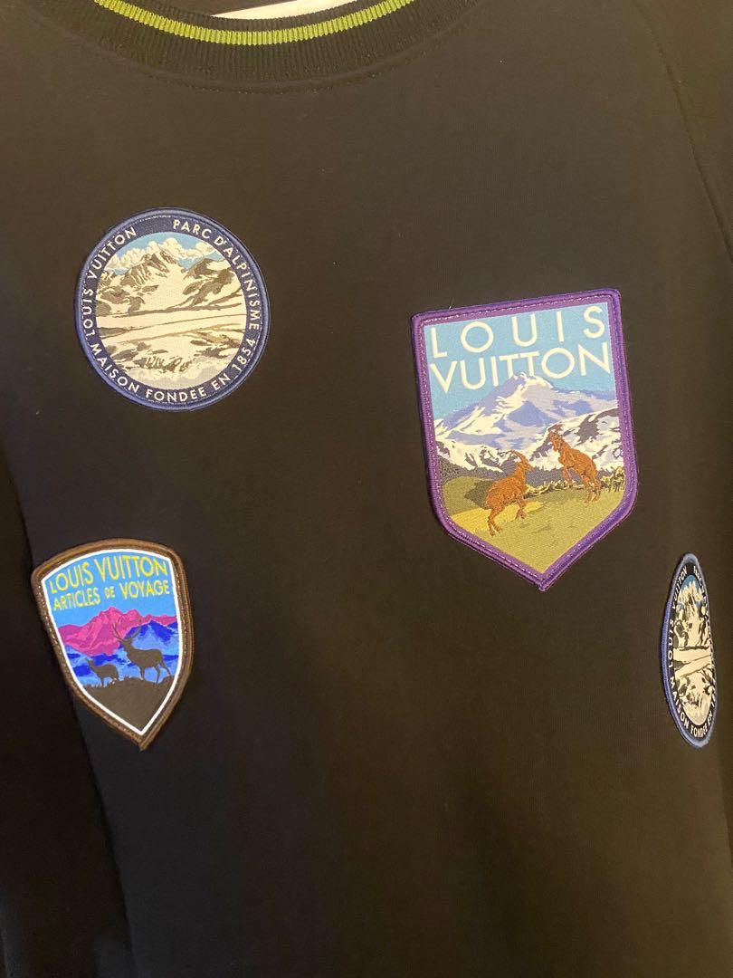 Louis Vuitton LOUIS VUITTON 18AW TEE-SHIRT AVEC ECUSSONS PARCS NATIONAUX National  park patch short sleeves T-shirt M black black : Real Yahoo auction salling