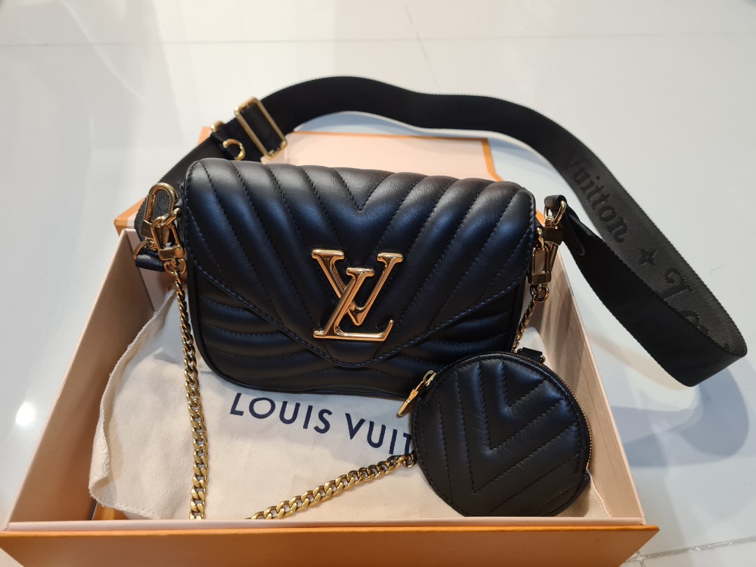 M57864 Louis Vuitton New Wave Multi-Pochette Crossbody Handbag-Purple